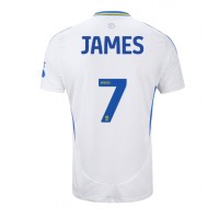 Leeds United Daniel James #7 Domáci futbalový dres 2024-25 Krátky Rukáv